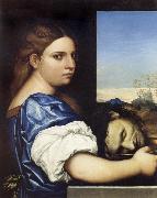 Sebastiano del Piombo Salome with the Head of John the Baptist oil painting artist